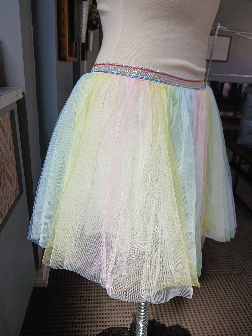 Pastel Rainbow Tulle Skirt - Girl's Skirt